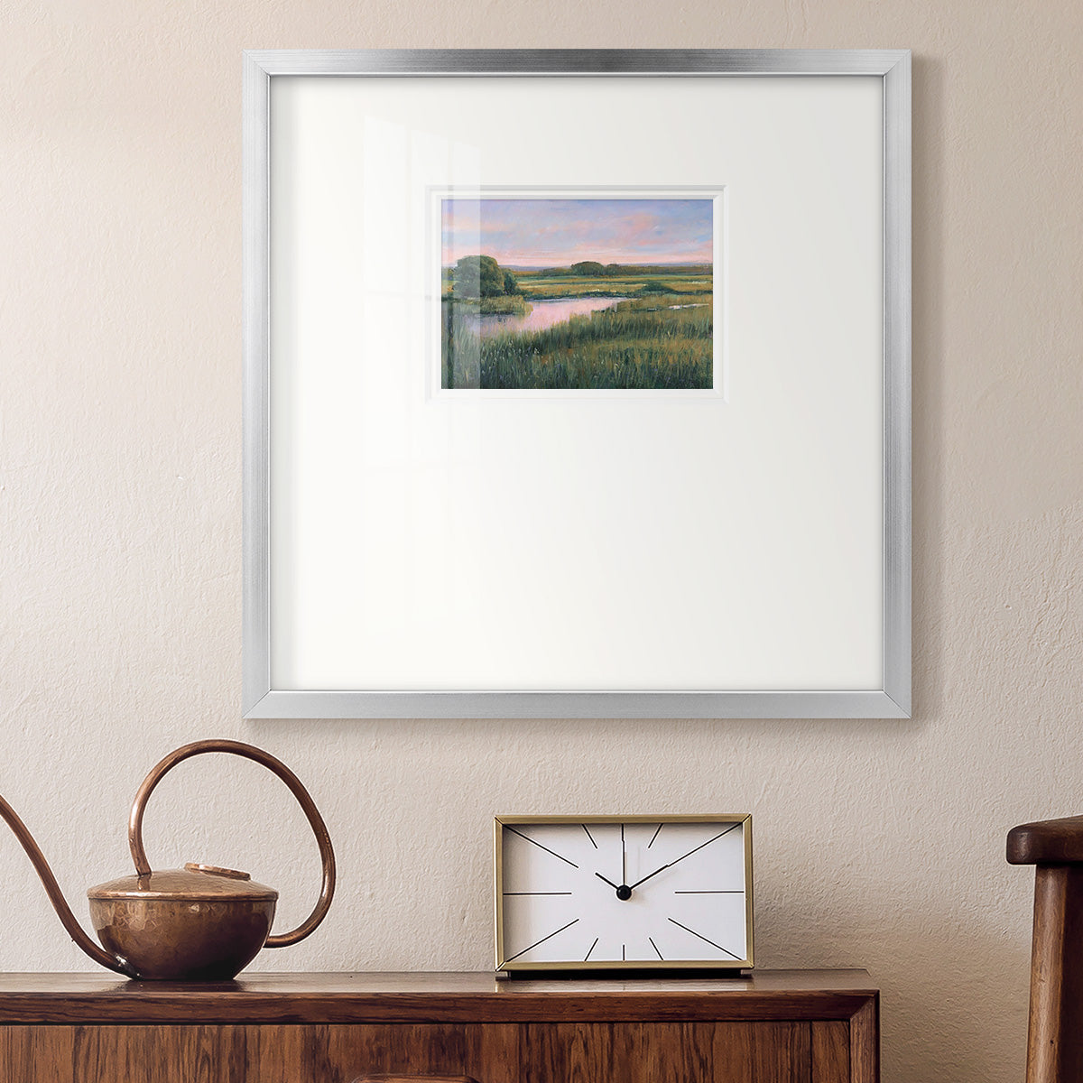 Spring Marsh I Premium Framed Print Double Matboard