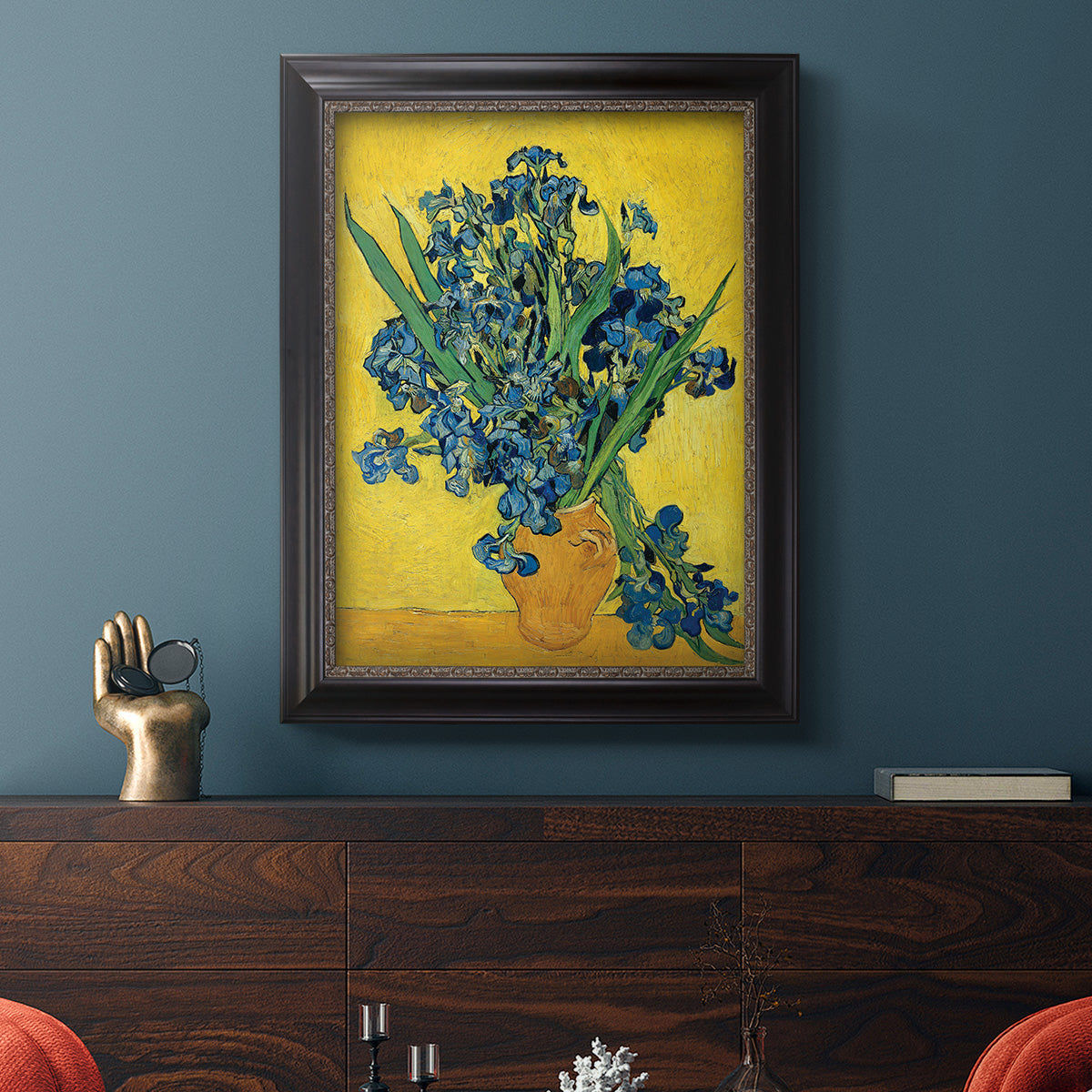 Irises, 1890 - Ornate Framed Canvas Print