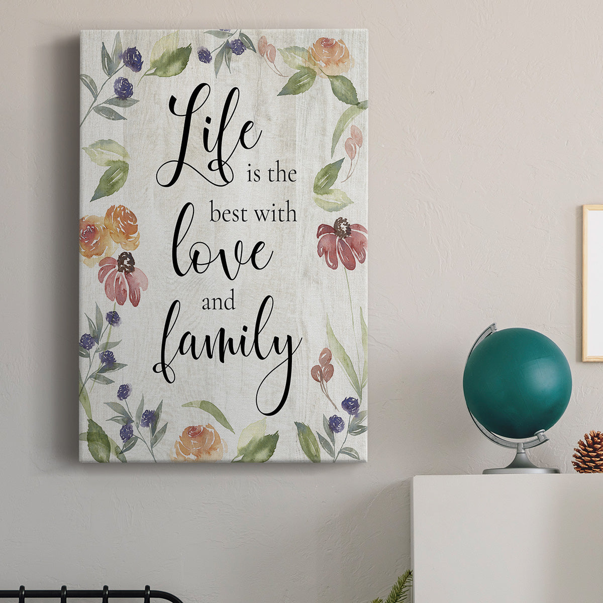 Life is the Best - Canvas Art Print