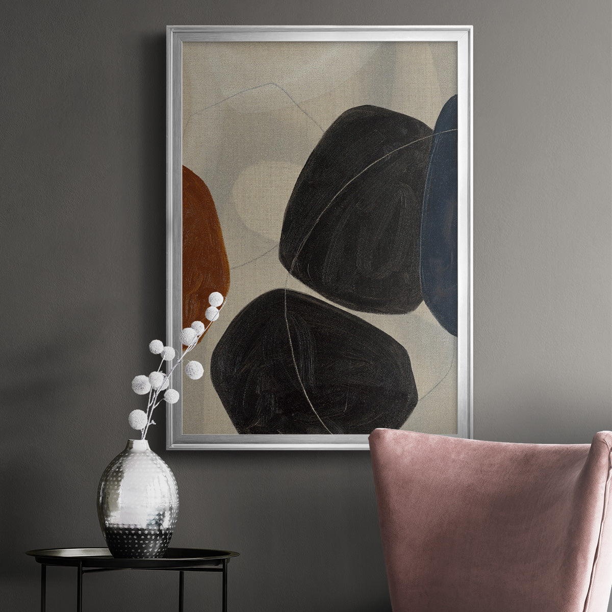 Gravity I - Modern Framed Canvas Print