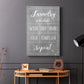 Laundry Schedule - Canvas Art Print
