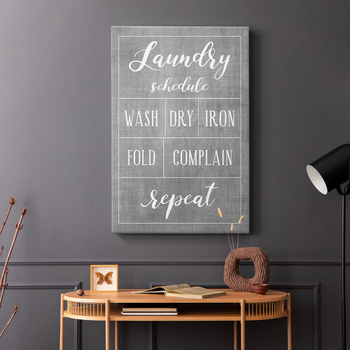 Laundry Schedule - Canvas Art Print