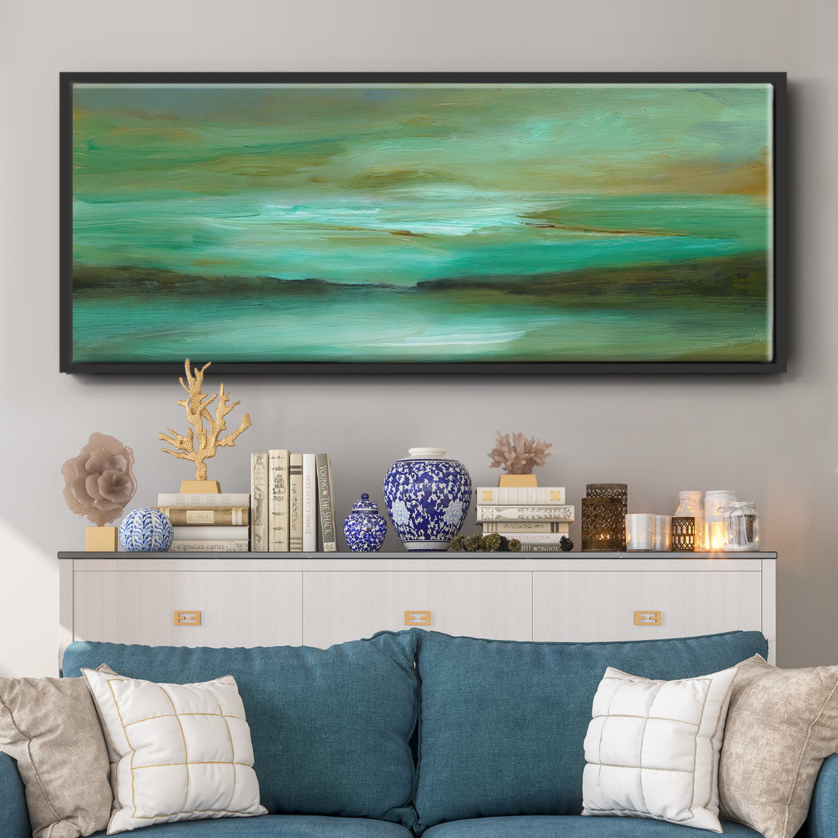 Hidden Cove - Floater Framed Canvas Print