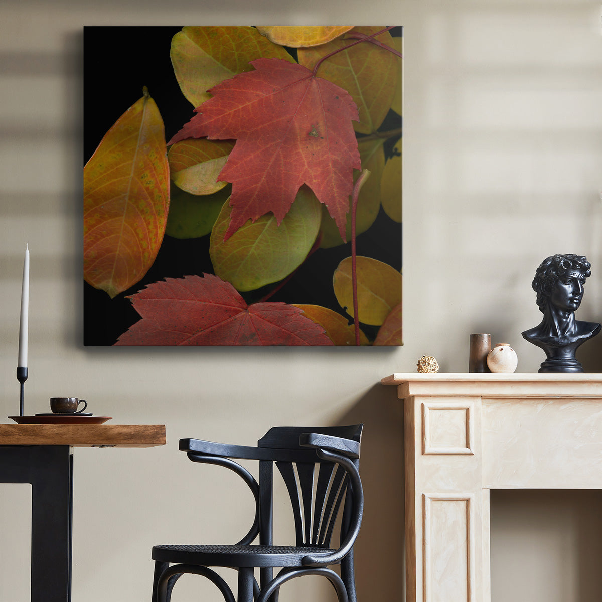 Small Vivid Leaves III (ST) - Canvas Art Print