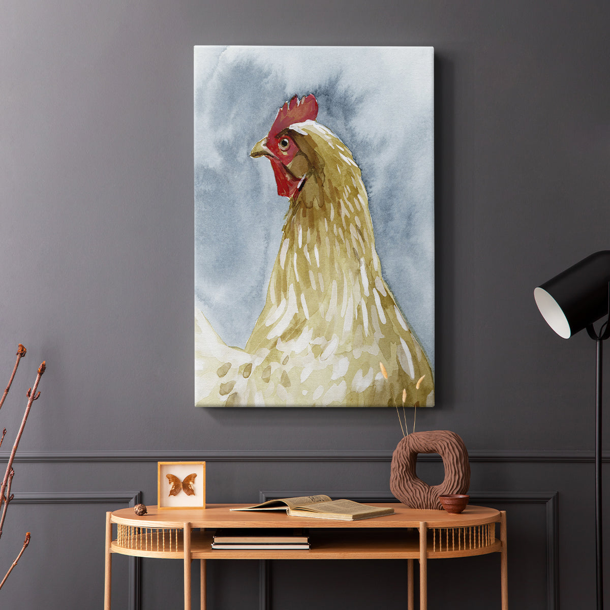 Chicken Portrait I - Canvas Art Print