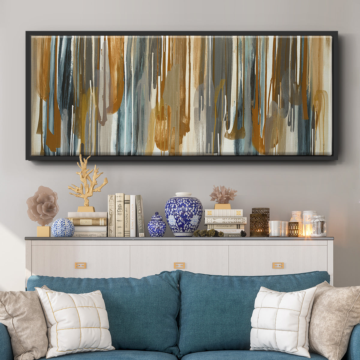 Optical Illusion - Floater Framed Canvas Print