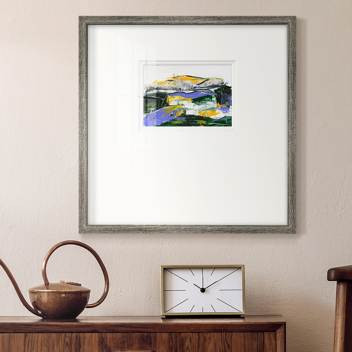 Silent Mountain I Premium Framed Print Double Matboard