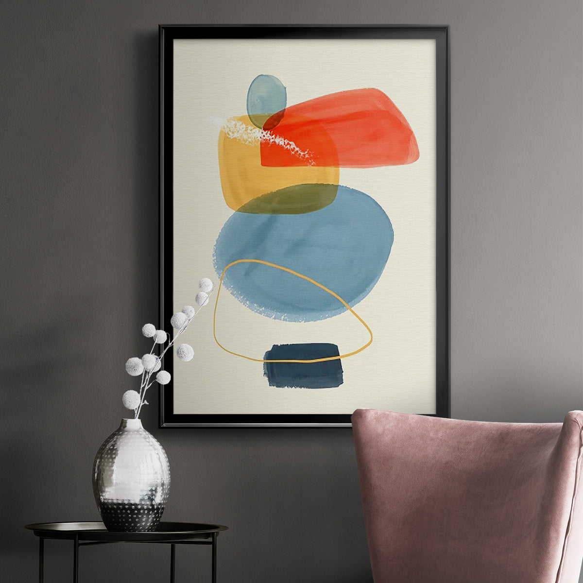 Bright Color Bundle I - Modern Framed Canvas Print