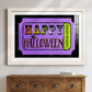 Happy Halloween Ticket - Barnwood Framed Art Print
