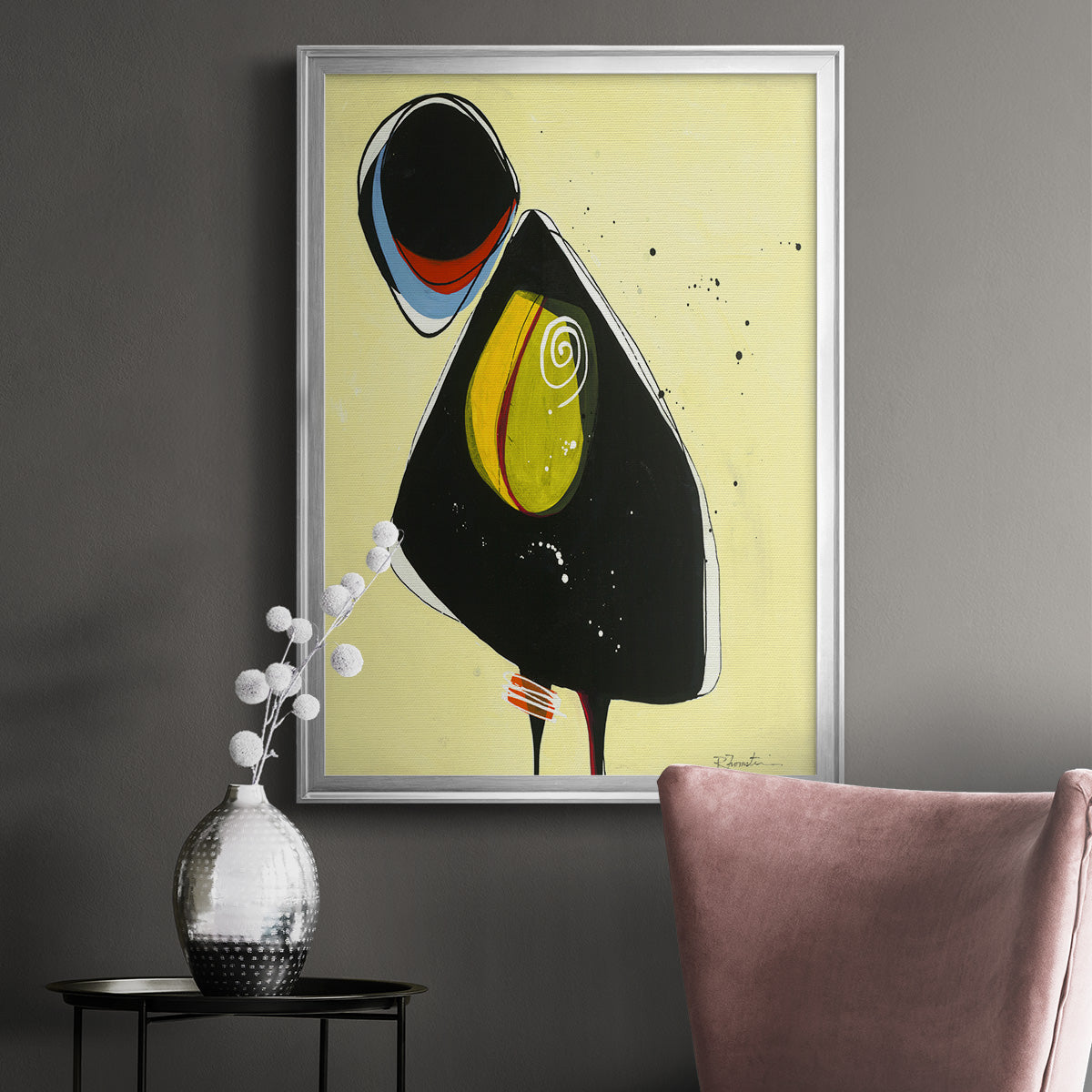 Wanna Play? I - Modern Framed Canvas Print