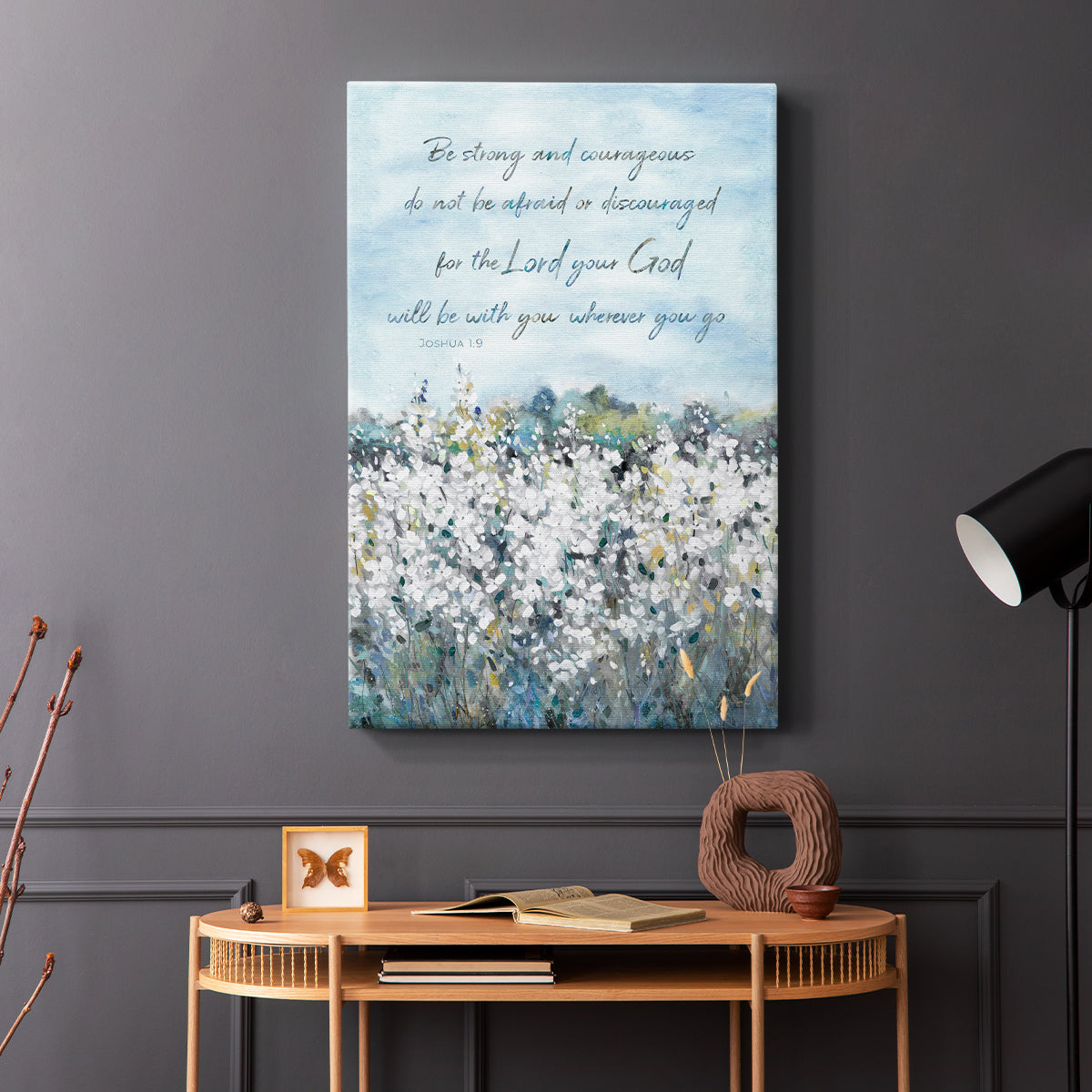 Be Strong Flower Field - Canvas Art Print