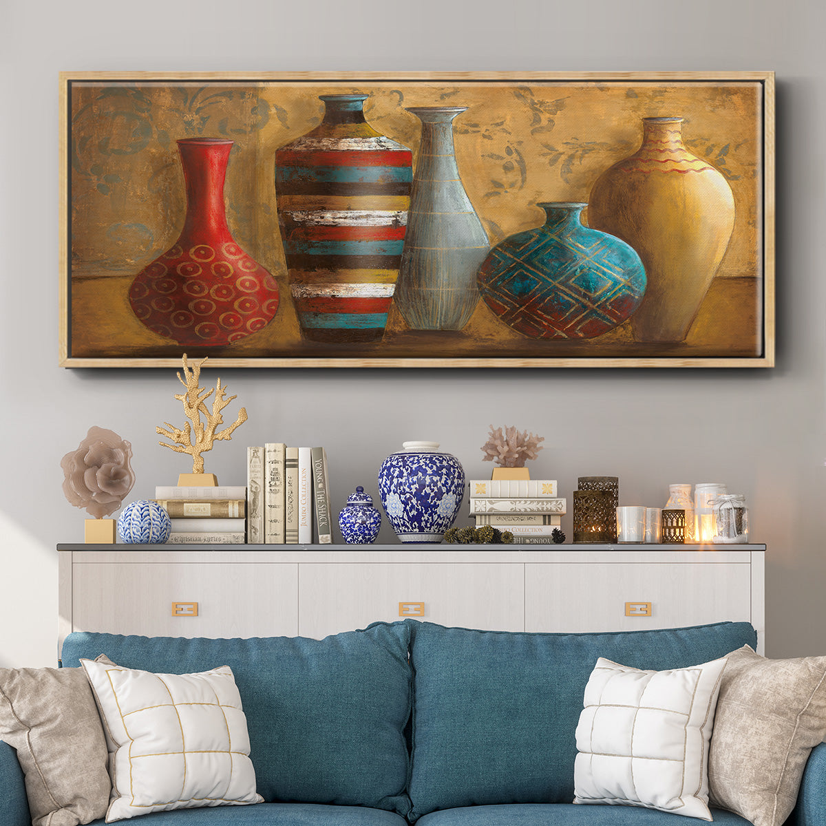 Vessels of Tabuk - Floater Framed Canvas Print