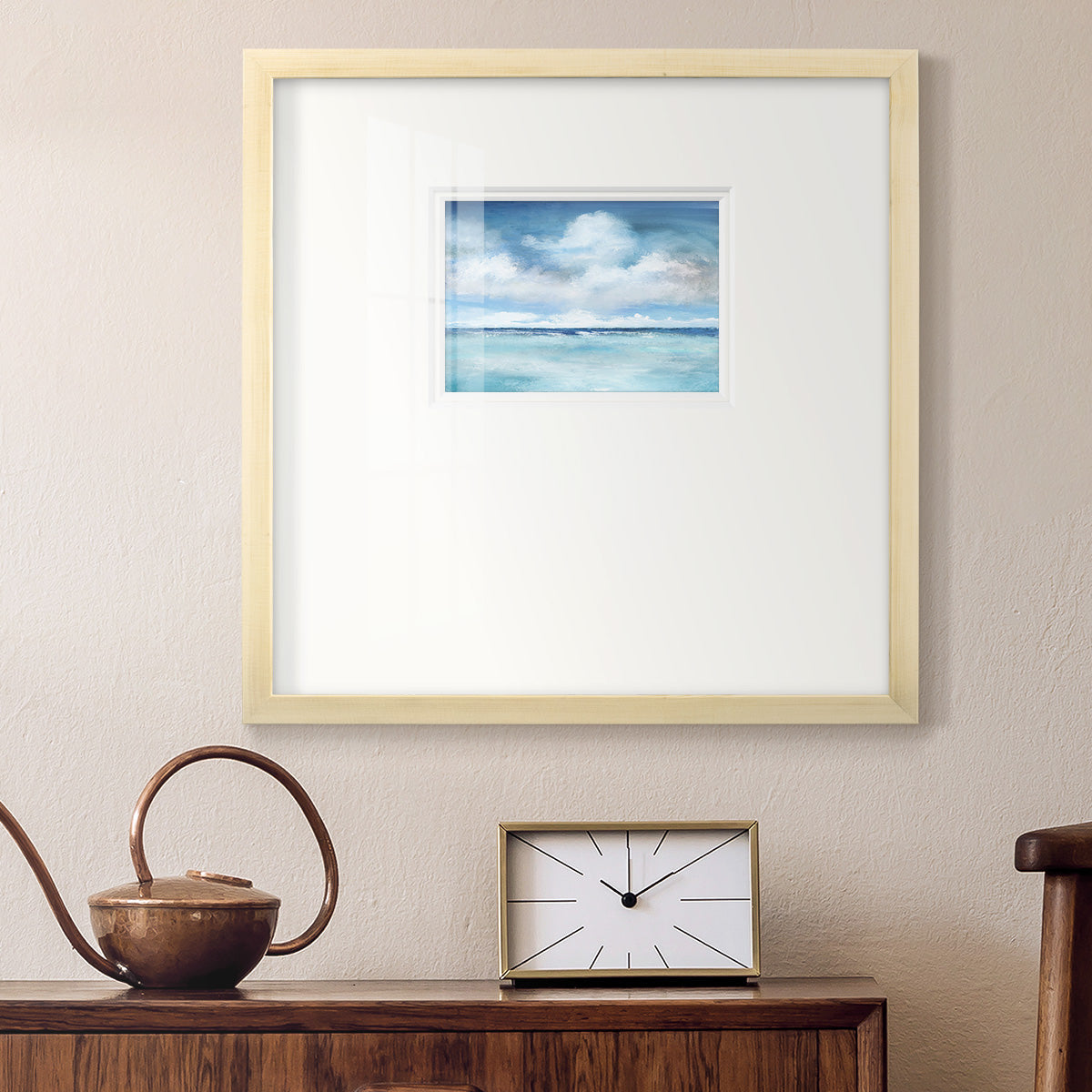 Caribbean Clouds Premium Framed Print Double Matboard