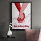 Groovy Love I - Modern Framed Canvas Print