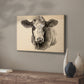 Charcoal Cow I - Canvas Art Print