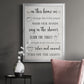 In This Bathroom - Modern Framed Canvas Print