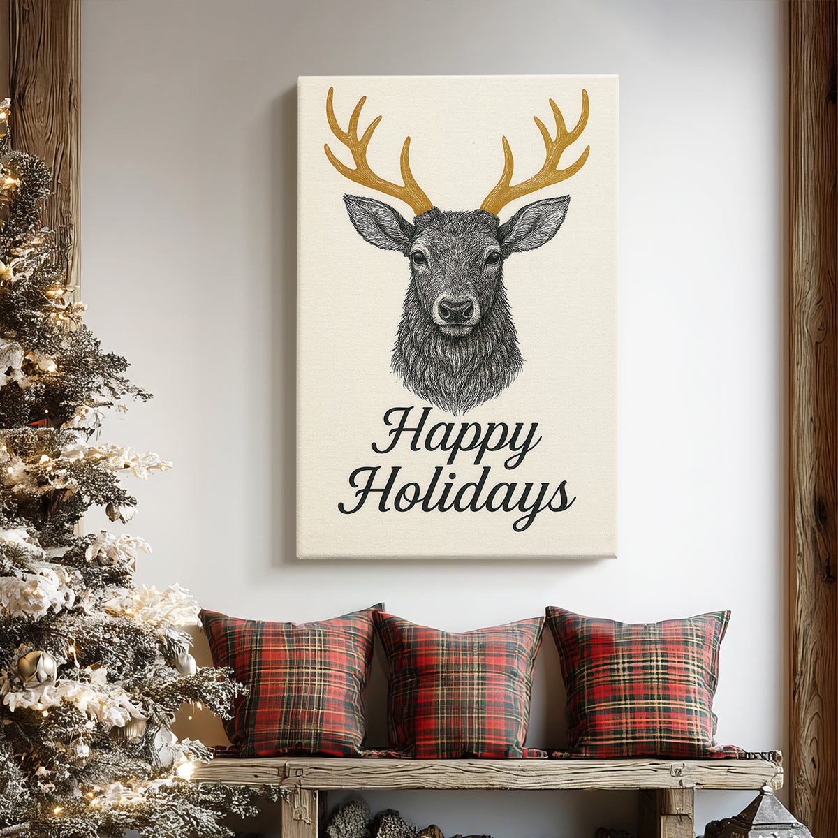Dusk of Gilded Star - Canvas Art Print