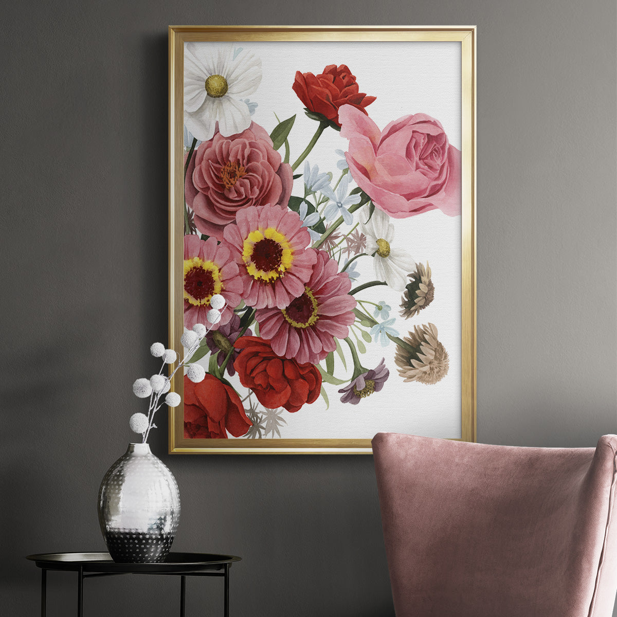 Modern Arrangement I - Modern Framed Canvas Print