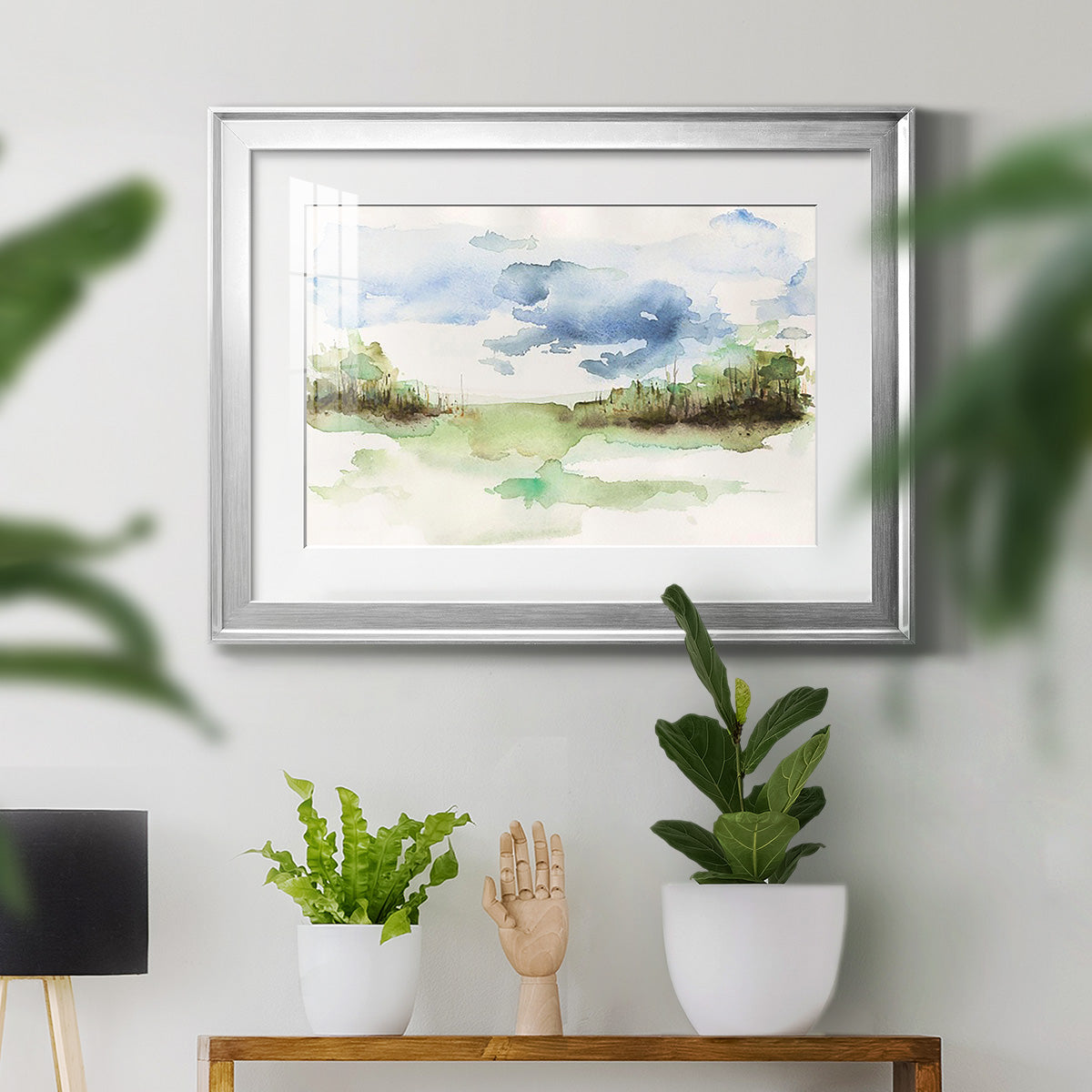 Brush Thickets I - Modern Framed Art Print