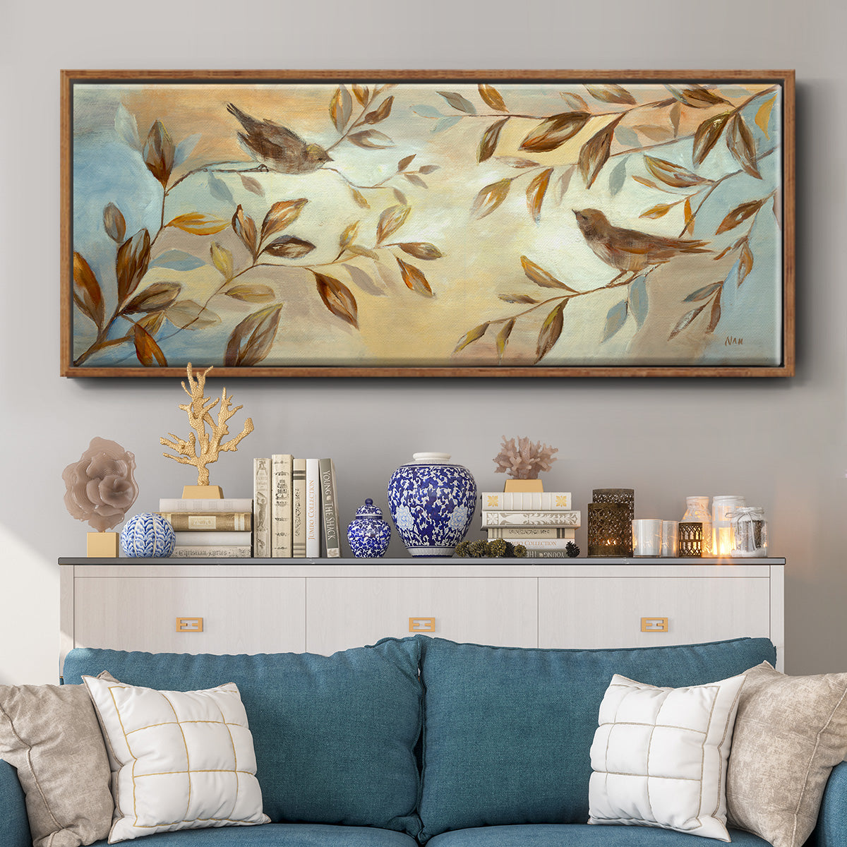 Frosty Morning - Floater Framed Canvas Print