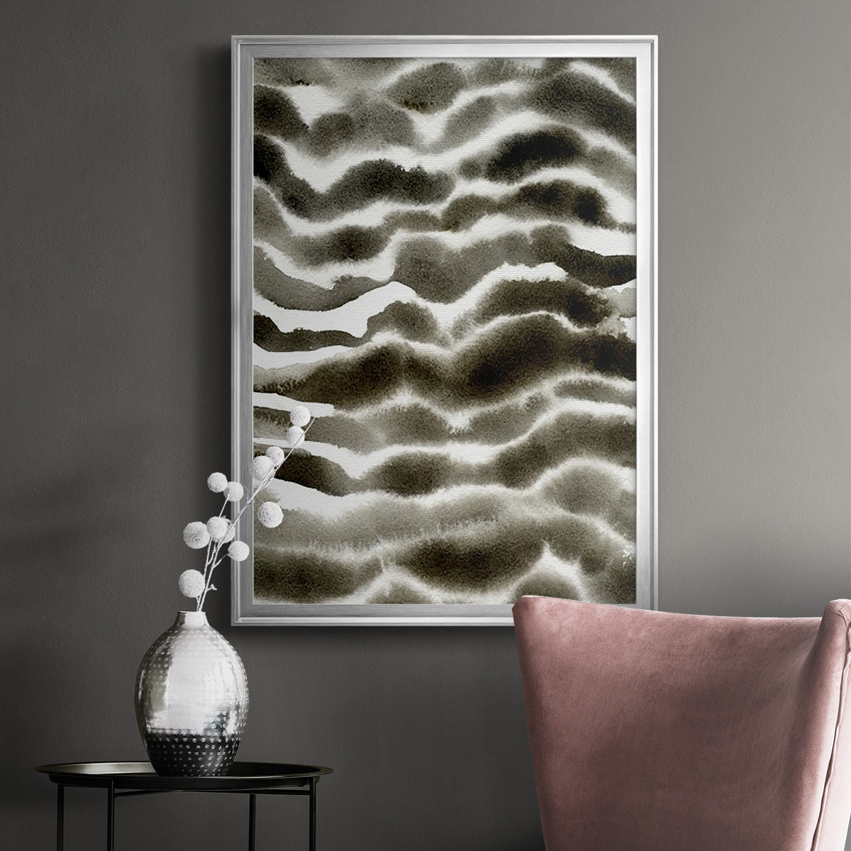 Jungle Stripe I - Modern Framed Canvas Print