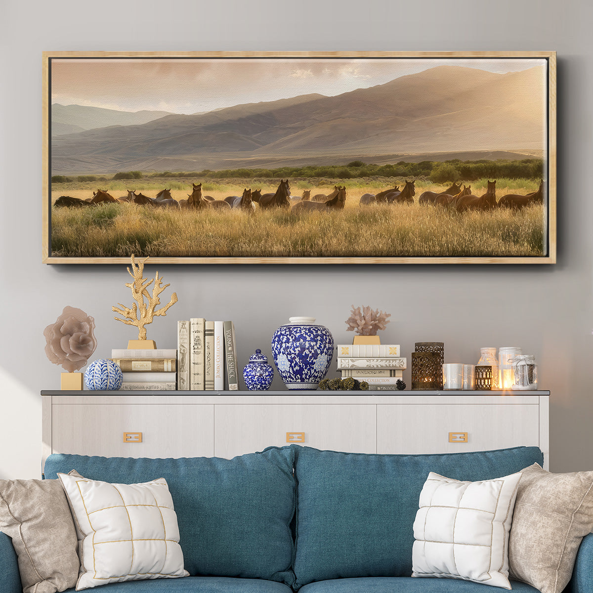 Wild and Free I - Floater Framed Canvas Print