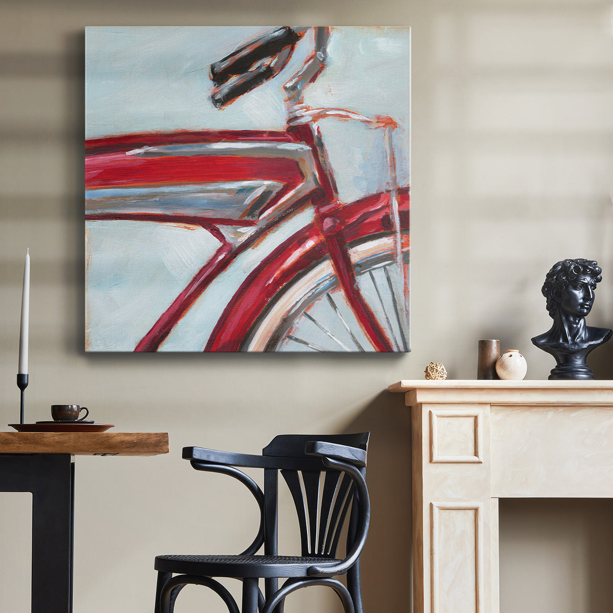 Retro Cycle I-Premium Gallery Wrapped Canvas - Ready to Hang