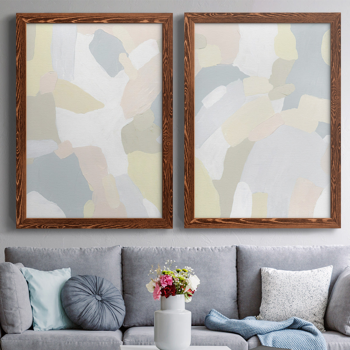 Sweet River I - Premium Framed Canvas 2 Piece Set - Ready to Hang