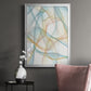 Curves and Waves III - Modern Framed Canvas Print