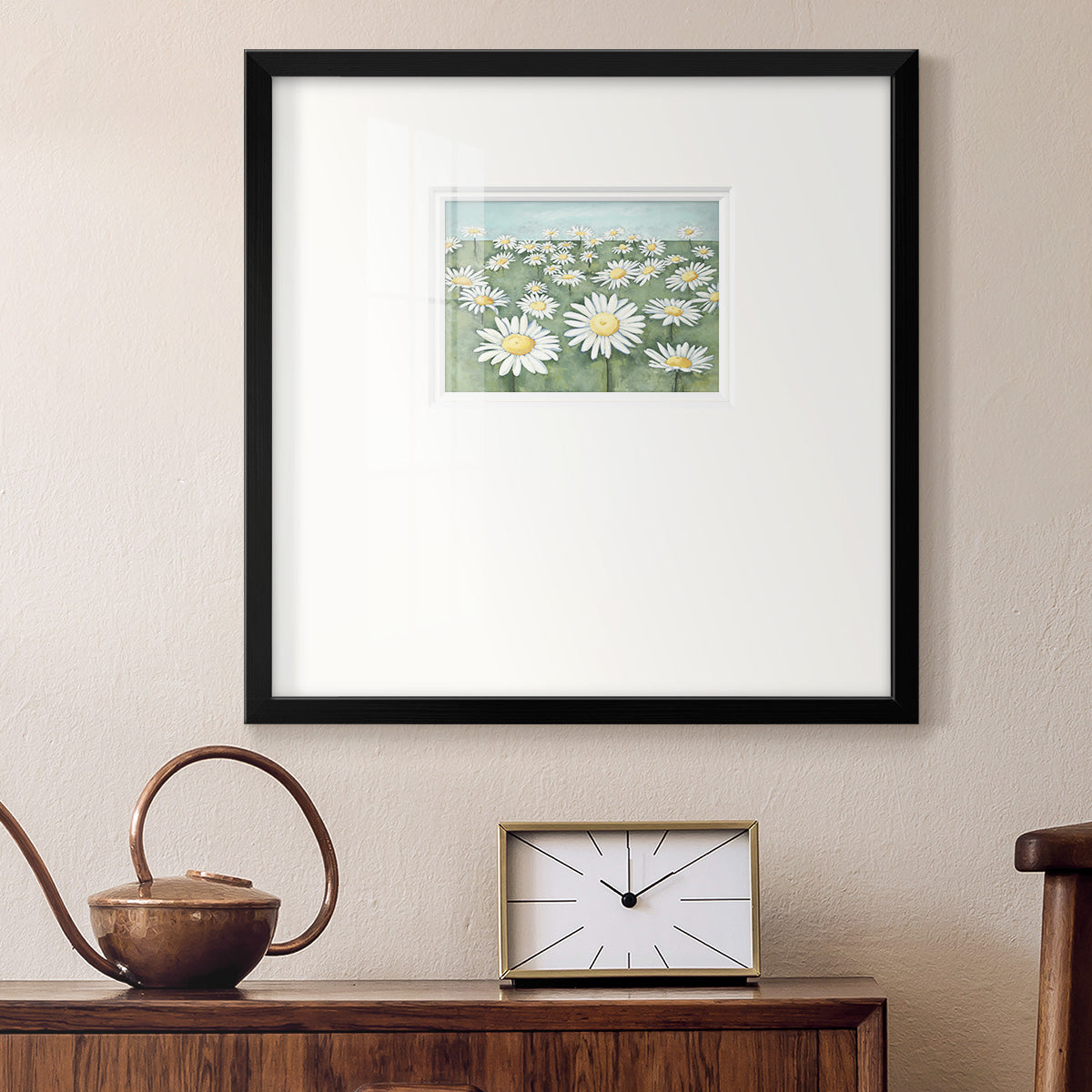 Field of Flowers- Premium Framed Print Double Matboard