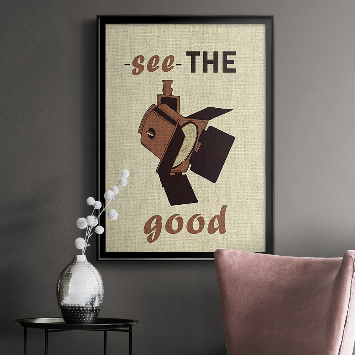 Movie Time I - Modern Framed Canvas Print