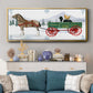 Santa's Farm Collection C - Floater Framed Canvas Print