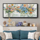 Flower Market Display - Floater Framed Canvas Print