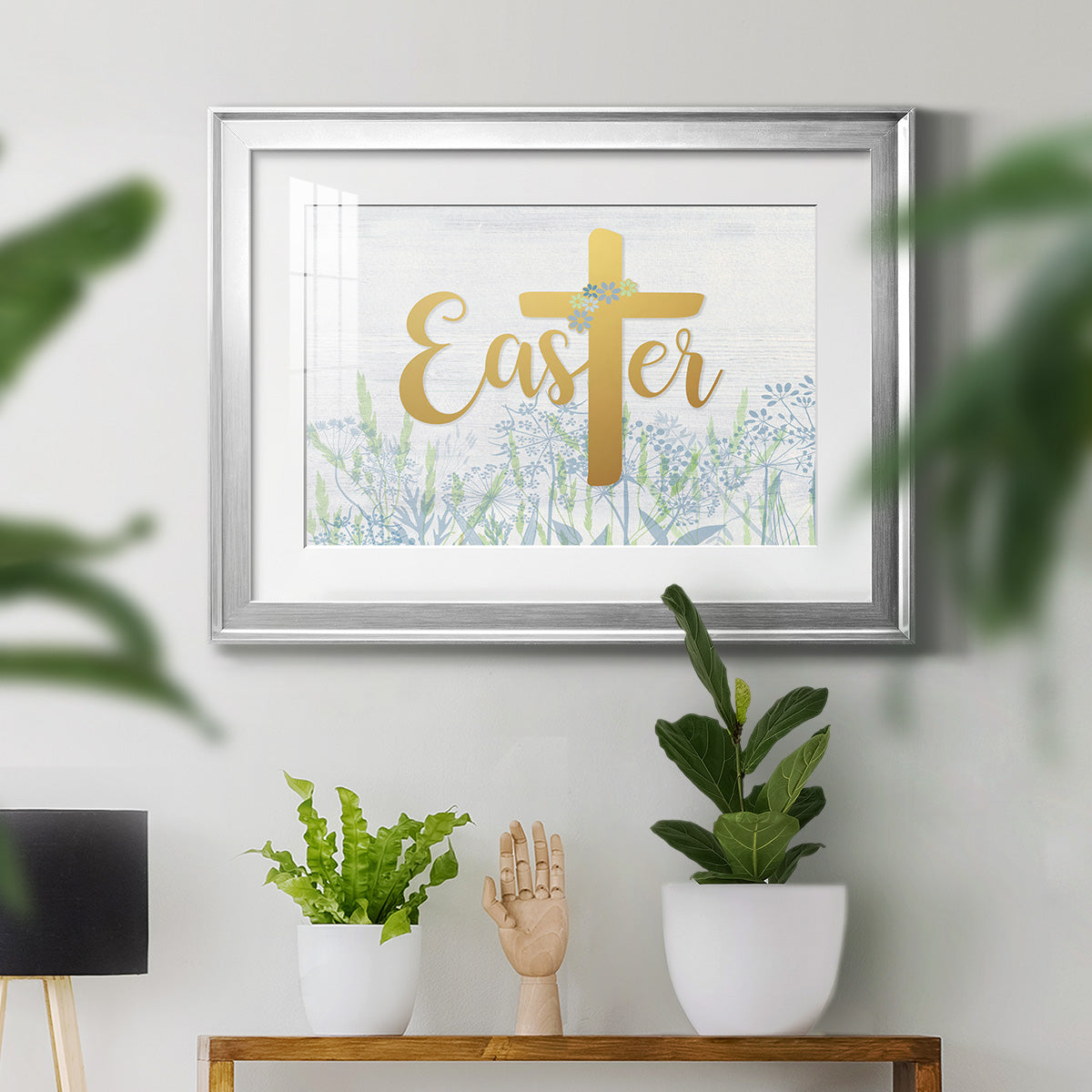 Easter Wildflowers - Modern Framed Art Print