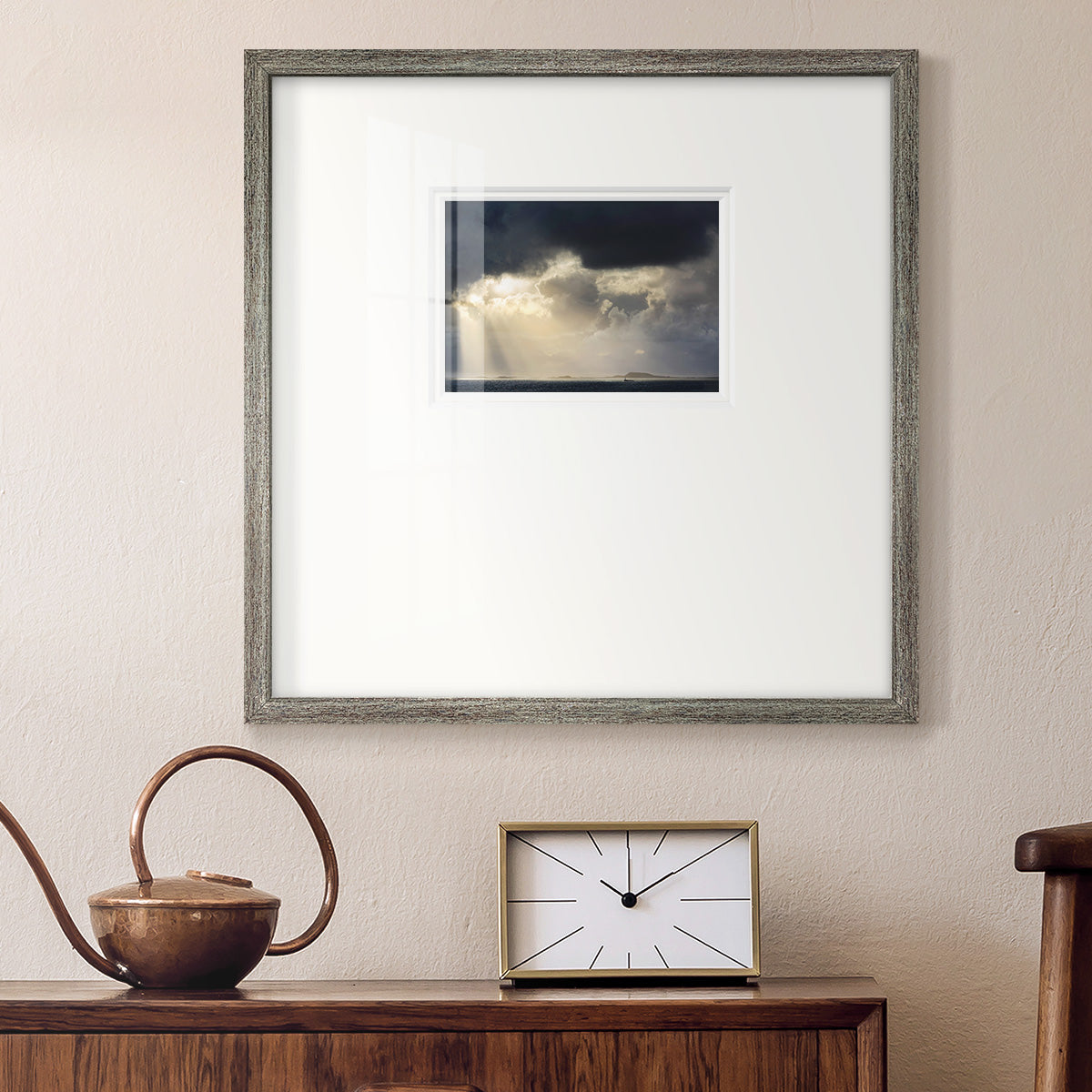 Rays of Light- Premium Framed Print Double Matboard