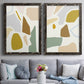 Pastel Splotches I - Premium Framed Canvas 2 Piece Set - Ready to Hang