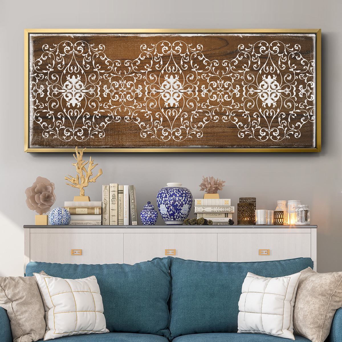 Boho Panel - Floater Framed Canvas Print
