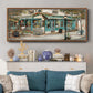 Rue due Jardin - Floater Framed Canvas Print