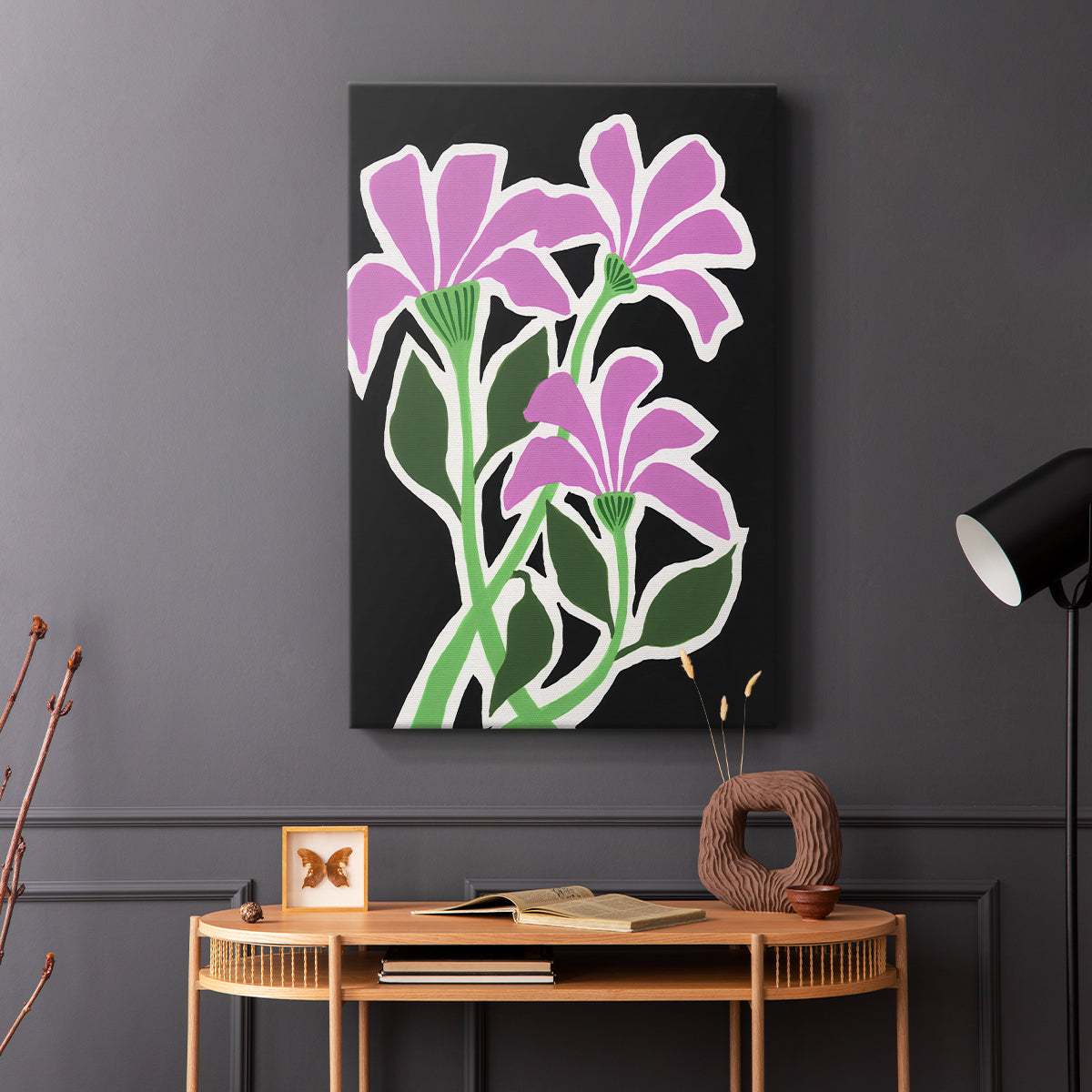 Pop Flowers V - Canvas Art Print