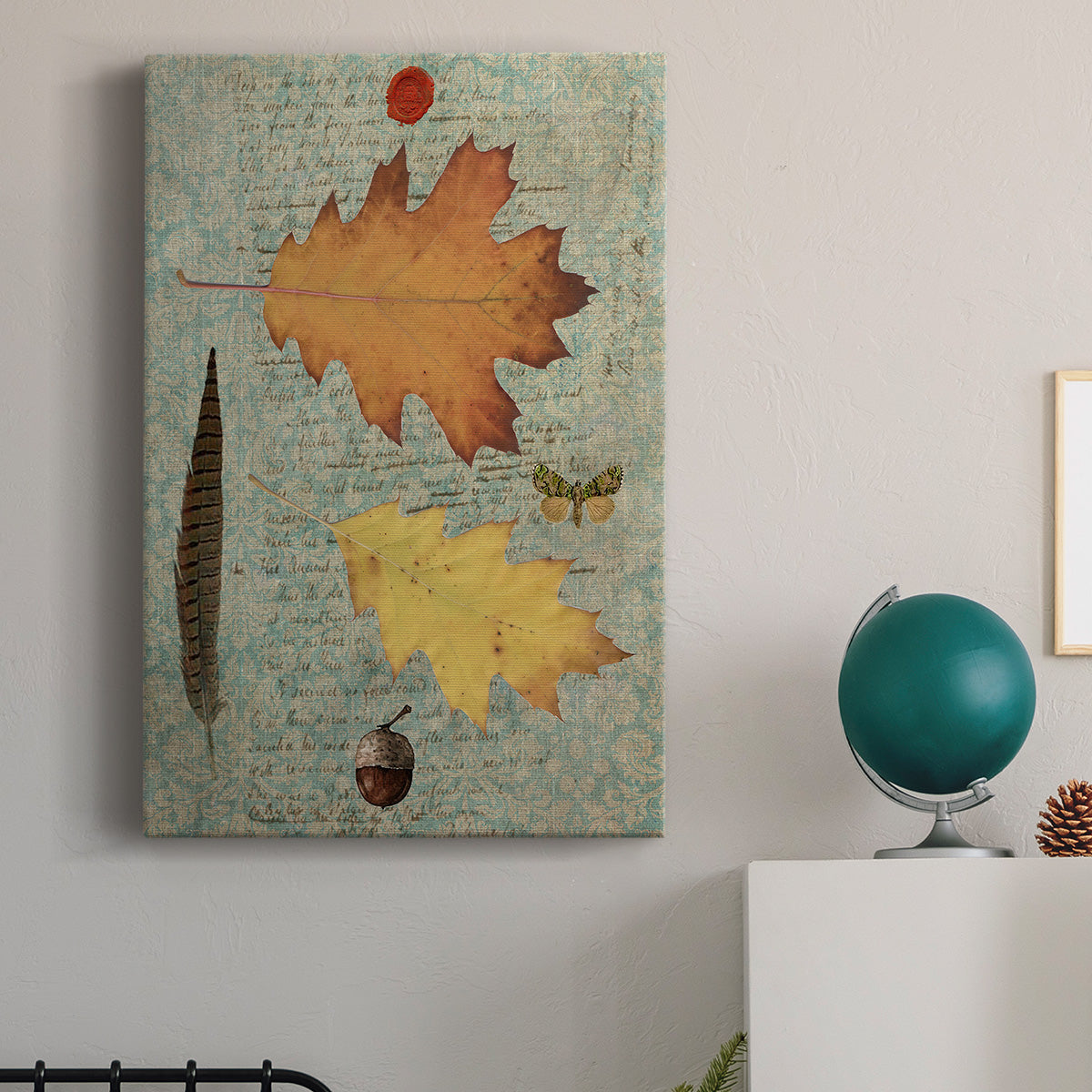 Autumn Leaf III Premium Gallery Wrapped Canvas - Ready to Hang