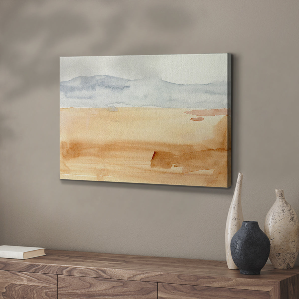 Ash Blue Horizon II - Canvas Art Print