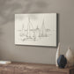 Coastal Contour Sketch II - Canvas Art Print