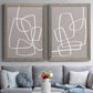 Linen Roundabout I - Premium Framed Canvas 2 Piece Set - Ready to Hang