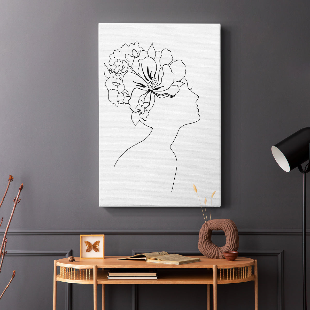 Fashion Floral Sketch I - Canvas Art Print