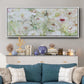 Jardin Blanc - Floater Framed Canvas Print