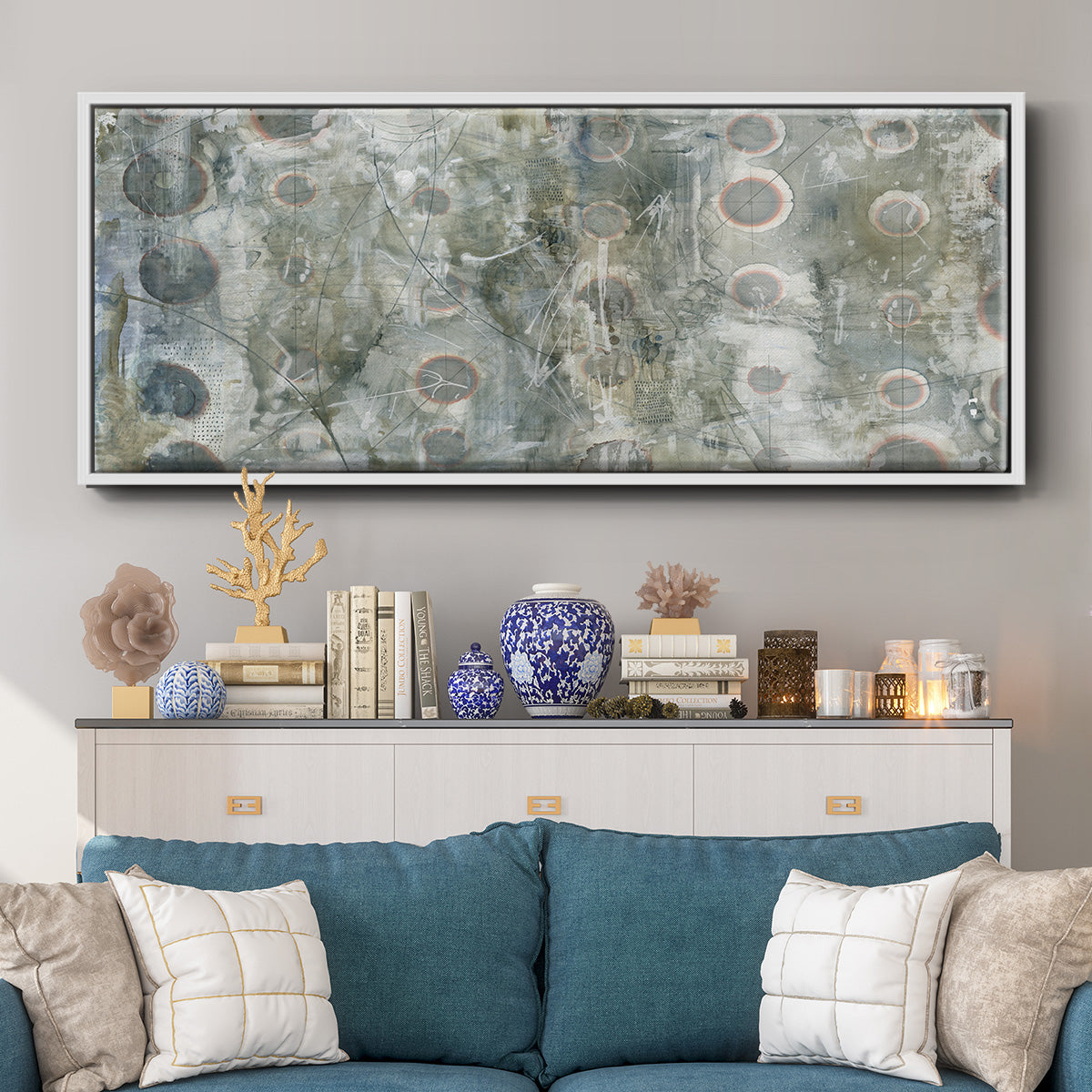 Recurrent - Floater Framed Canvas Print