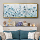 Endless Field of Blue - Floater Framed Canvas Print