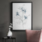 Indigo Sketch II - Modern Framed Canvas Print