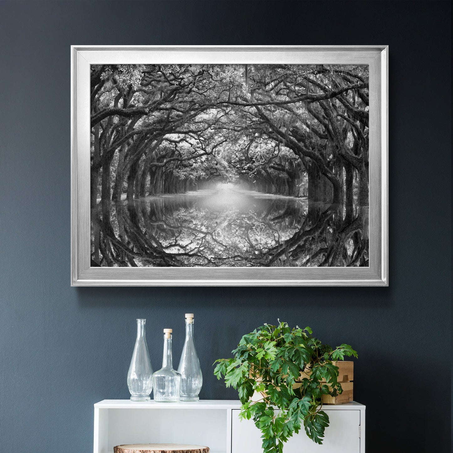 Oak Alley Reflection Premium Classic Framed Canvas - Ready to Hang