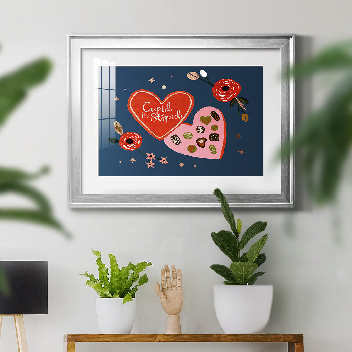 Happy Galentine II Premium Framed Print - Ready to Hang